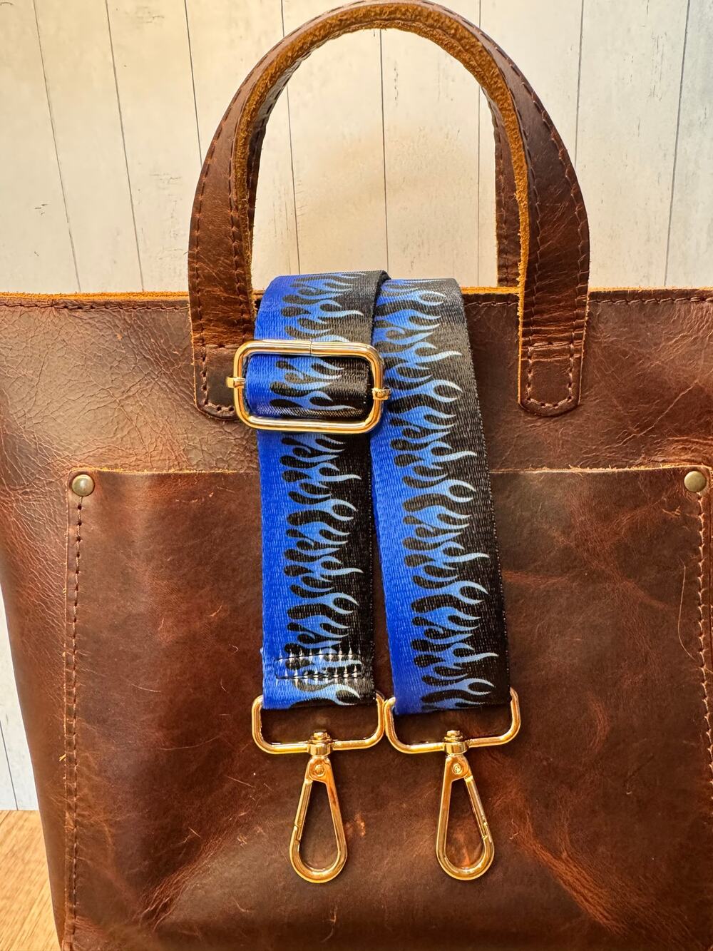 Blue Fire Purse Strap Crossbody Bag Strap NEW! Boho Bag Strap